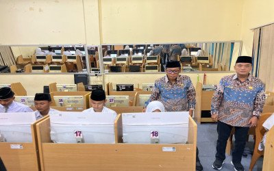Kakan Kemenag Binjai Tinjau Pelaksanaan OMI 2026 di MAN Binjai