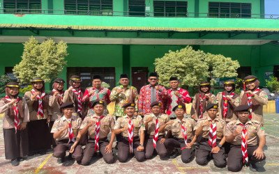 Kepala MAN Binjai Lepas Kontingen Pramuka dalam Kegiatan Kembara Kota Binjai 2026