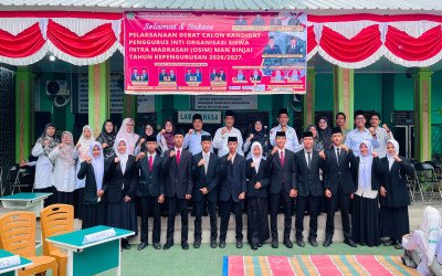 Belajar Demokrasi: Orasi dan Debat Pemilu OSIM MAN Binjai Periode 2026/2027 Berlangsung Sengit