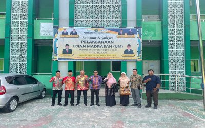 Kakan Kemenag Binjai Monitoring Ujian Madrasah (UM) di MAN Binjai